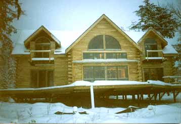 log home built on your problem lot